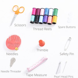 Portable Sewing Kit Set Mini Travel Sewing Kit Small Home Case Needles Thread Tape Scissors Travel Sewing Kit Premium Sewing Supplies Mini Sewing Kit 32Pcs for Home Travel & Emergency Sucasa