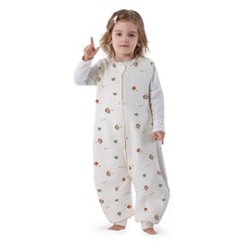 Toddler Sleep Sack with Feet 1.0 Tog Sleep Sack Toddler Sleeping Sack with Legs All Season Baby Sleeping Bag for Early Walkers 6-18 Months, Lion
