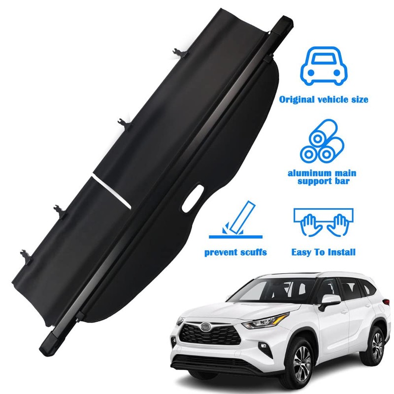 Marretoo for Toyota Highlander Cargo Cover 2025 2024 2020 2021