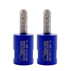 SHDIATOOL Diamond Mortar Raking Bit 5/16-inch x 1-inch Mortar Router Bits for Old Mortar Blown Damaged Bricks or Natural Stone Removal (8mm x 25mm)(2 Pieces)