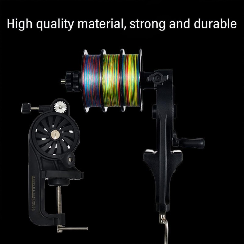 AIMALL Fishing Line Winder - Reciprocating Reel Winding Machine, 5.5in