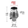 ElekTek Unswitched Lamp Holder B22 BC Bayonet Cap with Shade