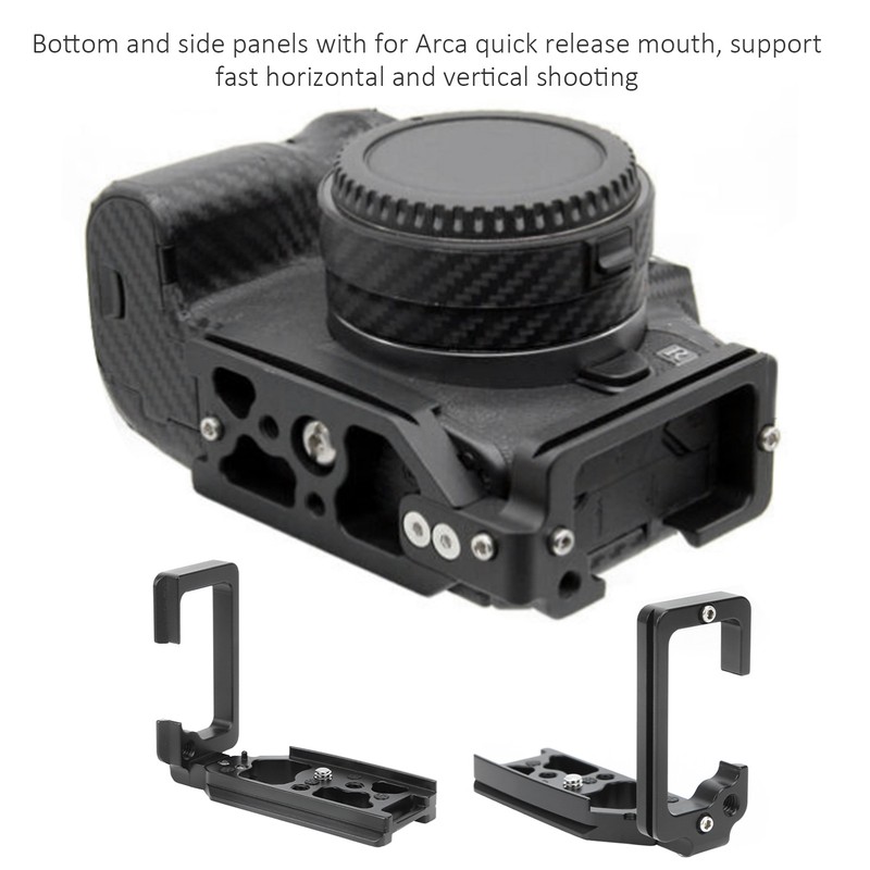 Aluminum Alloy Camera LShape Vertical Shooting Quick Release Plate for