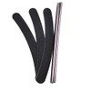EuBeCos Premium Professional Nail Files Black Curved Grain 180/180 Made