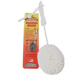 Labsales Presents THE Bottle, Decanter and Laboratory Glassware Brush For The Cleaning of Bottles, Flasks, Decanter, Carafe, Tubes and Much more. 1 Brush (The Round One)