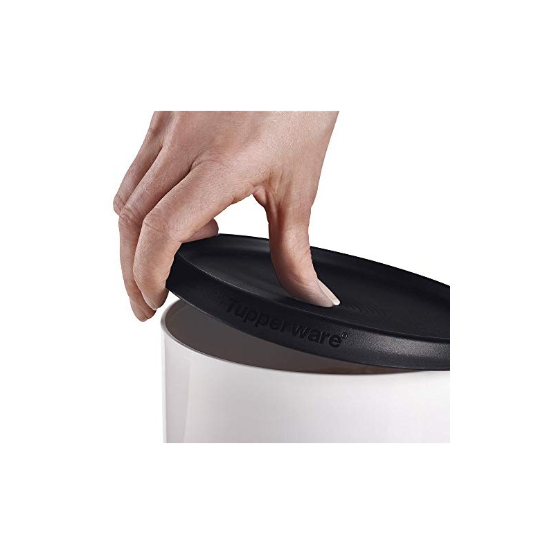 Tupperware One Touch Reminder Canisters, Set of 4, Black