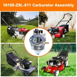 Jvfnxpm GCV170LA Carburetor Kit Replace 16100-Z9L-811 for Honda GCV170LA HRN216 HRX217 GCV200LA Model Lawn Mower with 17211-Z8B-901 Air Filter 16952-Z8B-000 Fuel Filter Kit