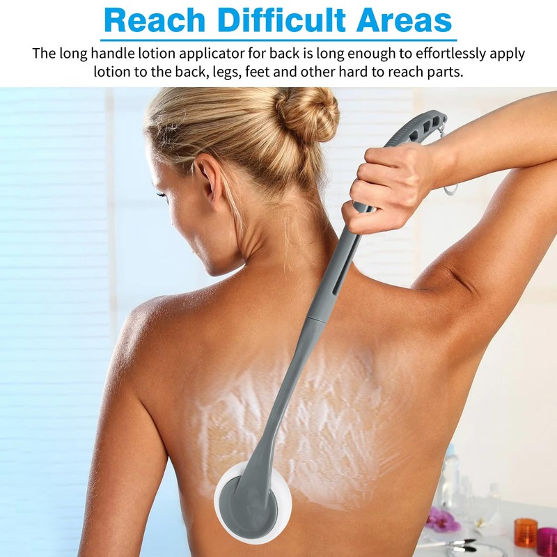 Lotion Applicator for Back, 20.5'' Replaceable Back Lotion Applicator, Easy