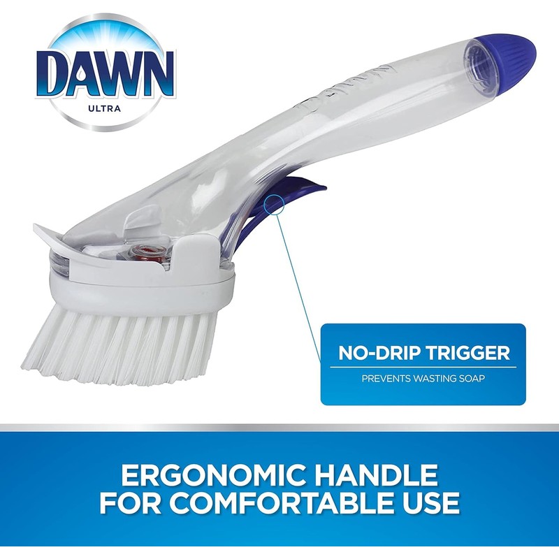 Soap Dispensing Dish Brush for Dawn Trigger Disign Kitchen