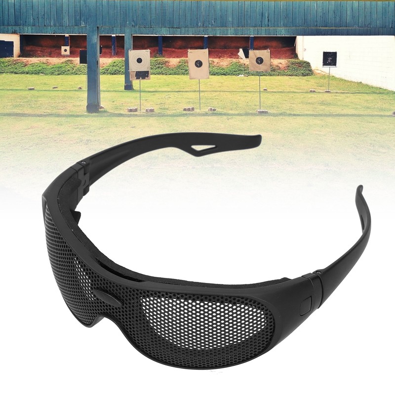 Safety Goggles Impact Resistant Iron Mesh Pattern UV400 for Military