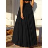 ANRABESS Women’s Boho Elastic High Waist Pleated A-Line Flowy Swing