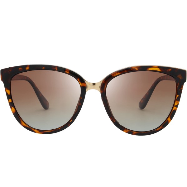 The Fresh Polarized Cat Eye Designer Tip Pointed Sunglasses FR17266P,