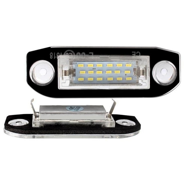 KACEPAR License Plate Lamp Tail Light Clear Lens, 18-LEDs License
