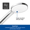 Duravit UV0652015010 Universal Shower Head, Chrome/White, wassersparend (MinusFlow), mit 3