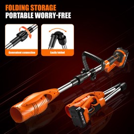Lightweight Air Broom Leaf Blower Cordless 21V Powerful Electric Leaf Blower with 2 Batteries and Charger Controlled Airflow for Easy Debris Removal at Lawn Care,Clearing Leaves, Lawn, Snow House