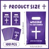 Cholemy 100 Pcs Welcome To Our Church Treat Bags, Church