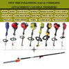 SD-CityCliq Pole Saw Attachment(12") and Extension Pole(30") fits for Ryobi,Craftsman,Weed