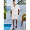 Dokotoo Men Men's Vacation Outfit Summer Short Sleeve Sets for