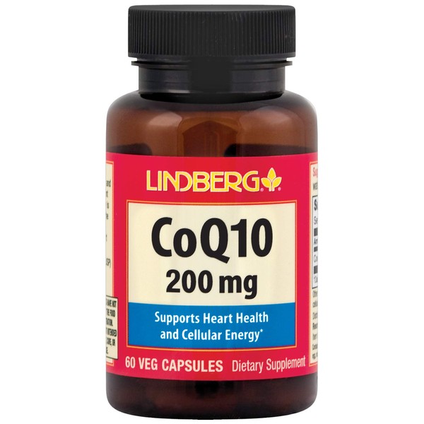Lindberg CoQ10 200 mg 60 Vegetarian Capsules