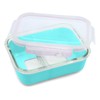 melii Glass Bento Box with Silicone Sleeve, Resistant Borosilicate, Airtight