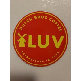 Dutch Bros Dutch Luv February 2019 Sticker