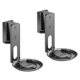 Maclean Wall Mounts Compatible with Sonos ERA 100 | Adjustable with Tilt 0° to -18° Rotation up to ±45° | Robust Design - Space Saving & Aesthetic | Set of 2 Speaker Mounts | MC-997
