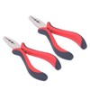 2pcs Hair Extensions Plier Ergonomic Handle Skid Resistance 2 Holes