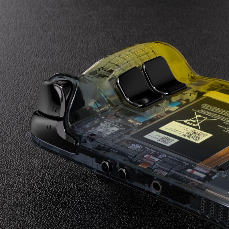 eXtremeRate Carcasa Compatible con Steam Deck LCD Accesorios Placa de