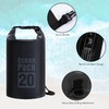 EDSRDPLT Shark-Shaped Anchor Buoy with 20L Waterproof Dry Bag Kayak