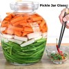 Anjetan 1.5L/2.5L/4.5L Glass Fermenting Jar, Large Capacity Sealed Pickle Jar,