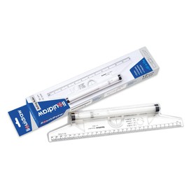 Liquidraw Rolling Ruler 30cm Protractor Metric Parallel Line Architectural Ruler Drawing Artists Architects Engineers