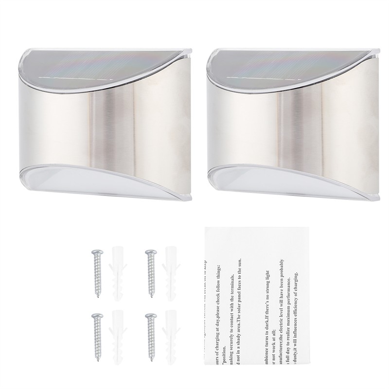 Stainless Steel Solar Fence Security Lights LightControl Step Wall Lamp