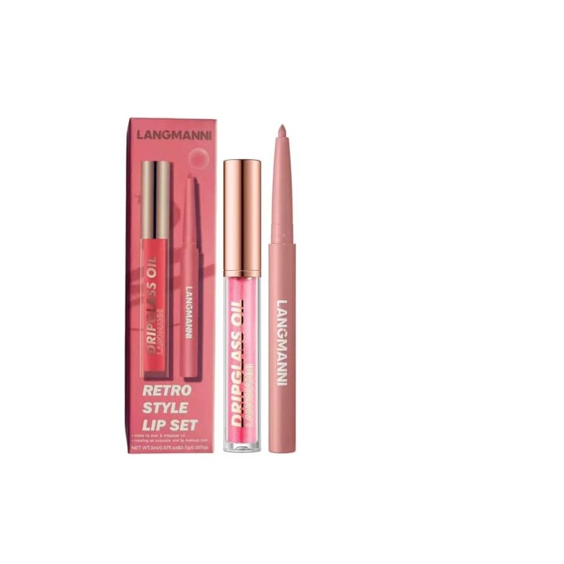 Hyesamyo 2-Piece Lip Liner & Lip Gloss Lipstick Set, 6