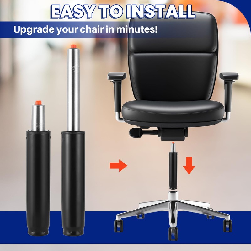 MAOPINER Office Chair Cylinder Replacement, 5" Long Stroke Gas Lift,