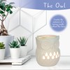 airpure Owl Electric Wax Melter, Cream White, 13.5CM, 1 Count