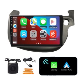 [2G+32G] Carplay Android Auto Touchscreen Autoradio Car Stereo GPS Navigation FM Radio Head Unit WiFi Mirror Link Multimedia Player GPS Radio DSP for Honda fit 2007-2014 RHD