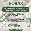 Nuneth - Borax 1Kg - Potenciador de Lavandería, Limpiador Multiusos