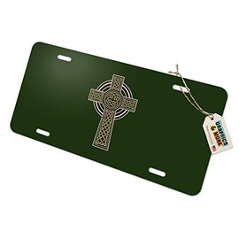 GRAPHICS & MORE Celtic Christian Cross Irish Ireland Novelty Metal Vanity Tag License Plate