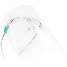 Anti-fog Face Shields with Glasses Frame Set for Men and Women to Protect Eyes and Face,12 Glasses and 12 Shields (Assortment)