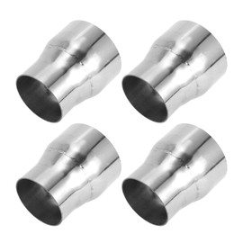 Motoforti 2.75" OD to 3.5" OD Mandrel Exhaust Pipe Adapter Concentric Reducer Car Exhaust Pipe Tubing Piping Adapter 4inch/100mm Length T304 Stainless Steel Silver Tone 4 Pcs