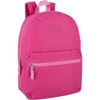 Classic 17 Inch Backpack with Adjustable Padded Shoulder Straps -
