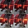 Unbranded Saddlebag LED Run Brake Turn Light Lamp For Harley
