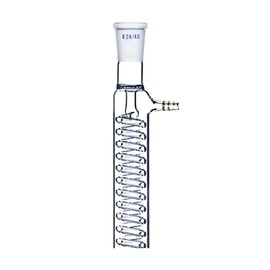 Deschem Graham Condenser,24/40,Jacket 200mm,Coil Glass Condenser,Laboratory Glassware