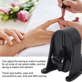 Nailpolish Gel Shaker Mixer Nail Polish Shaker Machine with Touch Button, Adjustable Spring, Accessories, Automatic Stop, Suitable for Nail Polish and UV Gel (US Plug)