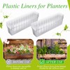 Domensi 25 Pcs Plastic Liners for Planters Planter Box Liner