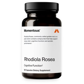 Momentous- “Suplemento Rhodiola Rosea Suplemento Adaptógeno para la Función Cognitiva, Fatiga y Apoyo al Estrés