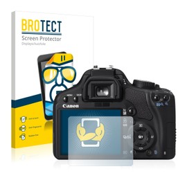 2x Brotect Anti-Fingerprint HD Clear Screen Protector for Canon EOS 450D Pack of 2) – Clear