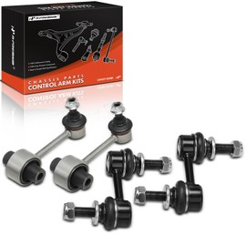 A-Premium Set of 4, Front and Rear Sway Bar Link Stabilizer Link Kit, Compatible with Subaru WRX 2015-2022, WRX STI 2015-2021