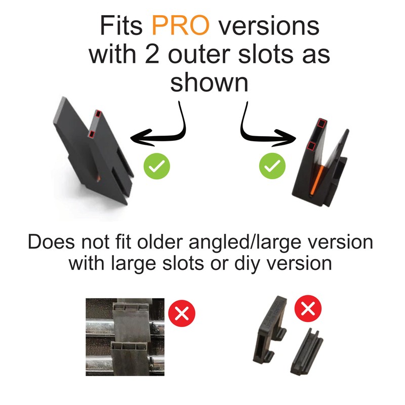 Identification labels compatible with toolbox widget vertical PRO wrench holders