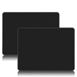 Pad with Anti-Fray Stitching, Waterproof Surface & Non-Slip Rubber Base – for Gaming, Office, and Home Use (Black)